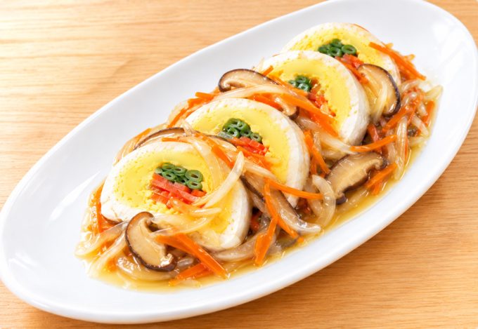 親子蒸し焼き（和風あんかけ）