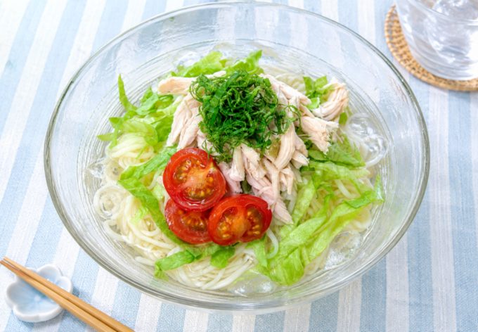 さっぱり冷かけ冷麦