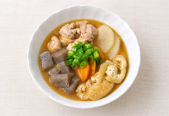 生姜風味の具だくさんみそスープ