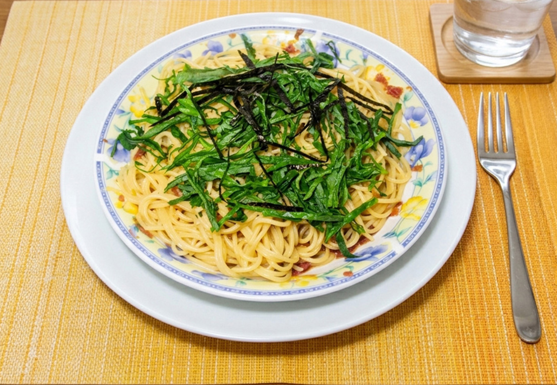 梅しそスパゲッティ