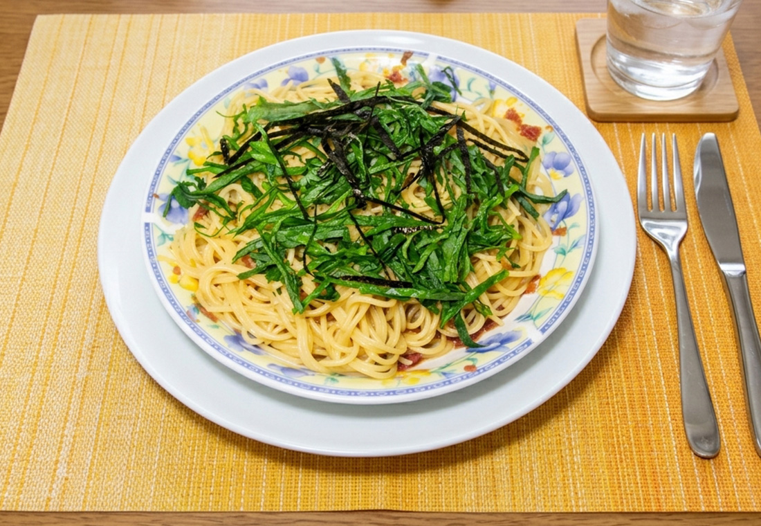 梅しそスパゲッティ