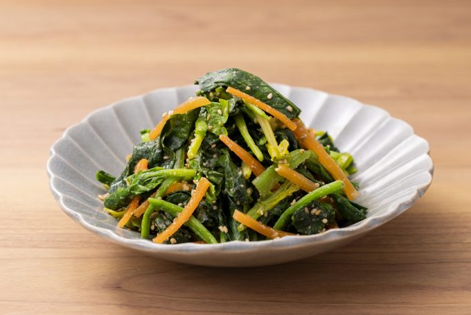 ほうれん草のごま味噌和え