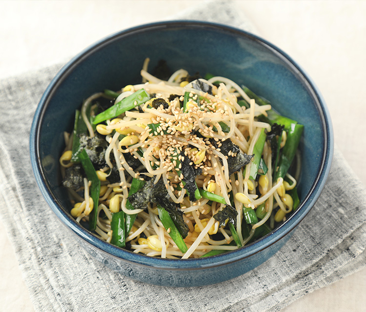 豆もやしの海苔ナムル